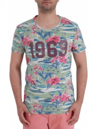 μπλούζα κοντομάνικη scotch & soda allover τύπωμα 14010251149-a