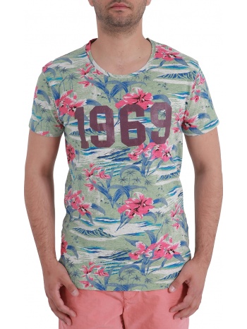 μπλούζα κοντομάνικη scotch & soda allover τύπωμα σε προσφορά