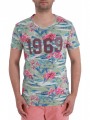 μπλούζα κοντομάνικη scotch & soda allover τύπωμα 14010251149-a