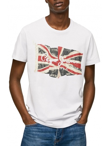 μπλούζα κοντομάνικη pepe jeans flag logo n pm508273-800 σε προσφορά