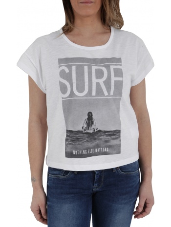 μπλούζα κοντομάνικη silvian heach sminal pgp15505tsfe-bianco σε προσφορά