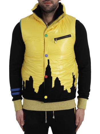 μπουφάν pony by dee & ricky retro vest 702m-a-yellow σε προσφορά