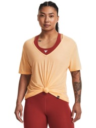 μπλούζα κοντομάνικη under armour project rock completer deep v 1380234-792 γυναικείο