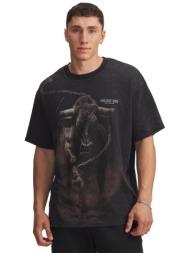 μπλούζα κοντομάνικη under armour project rock washed 6007182-001 ανδρικό