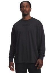 μπλούζα μακρυμάνικη under armour project rock crewneck 6005014-002 ανδρικό