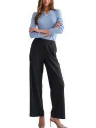 παντελόνι υφασμάτινο attrattivo wide leg 9913493-anthrachite γυναικείο