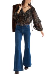 παντελόνι jean attrattivo flare 9923742-blue γυναικείο