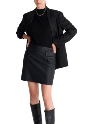 φούστα ale mίνι δερματίνη 8923831-black γυναικείο