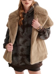 μπλούζα μακρυμάνικη attrattivo φούτερ με animal print 9923960-brown γυναικείο