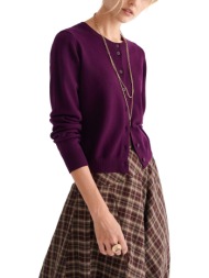 ζακέτα attrattivo πλεκτή με ανοιχτό λαιμό 9p22813b-plum γυναικείο