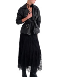 φούστα attrattivo μακριά 9924422-black γυναικείο