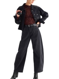 παντελόνι jean attrattivo barrel animal print 9923746-black γυναικείο