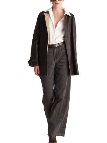 παντελόνι jean ale wide leg με ζώνη 8923728-jeans γυναικείο