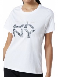 μπλούζα κοντομάνικη dkny sport city logo dp1t8009-wht