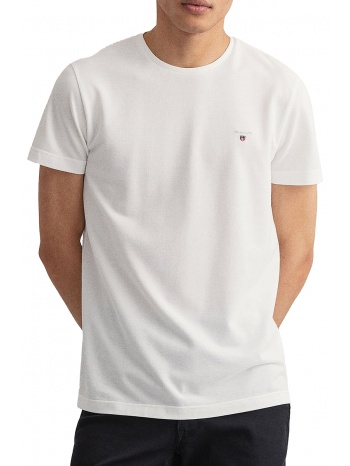 μπλούζα κοντομάνικη gant piquet 2023017-110 white σε προσφορά
