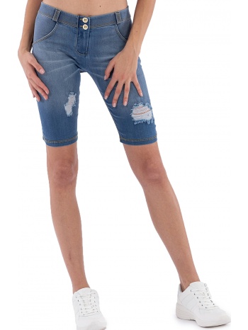 βερμούδα freddy wr.up® distressed shaping mid-rise biker σε προσφορά