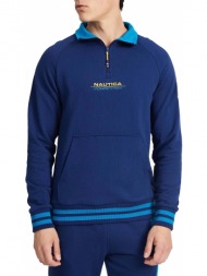 μπλούζα μακρυμάνικη nautica plimpton 1/4 zip top 3ncn7e00407-429