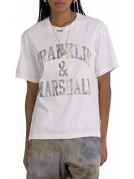 μπλούζα κοντομάνικη franklin marshall με λογότυπο jm3196.000.1009p01-011