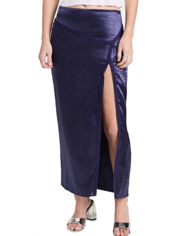 φούστα free people dakota satin midi ob1621441-navy σε προσφορά