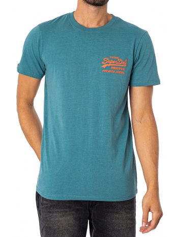μπλούζα κοντομάνικη superdry d2 ovin vintage vl neon