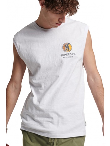 μπλούζα αμάνικη superdry d2 ovin vintage record label