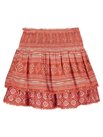 φούστα superdry ovin vintage tiered mini w7210264a-9bl σε προσφορά