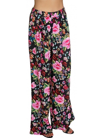 παντελόνι υφασμάτινο kendall + kylie loose flare pleated σε προσφορά