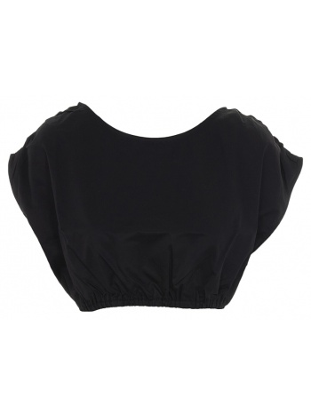 top kendall + kylie ruffle elastic waist crop top σε προσφορά
