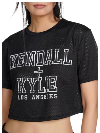 μπλούζα κοντομάνικη kendall + kylie βasic crop σε προσφορά