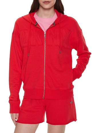 ζακέτα dkny exploded applique logo full zip hoodie σε προσφορά