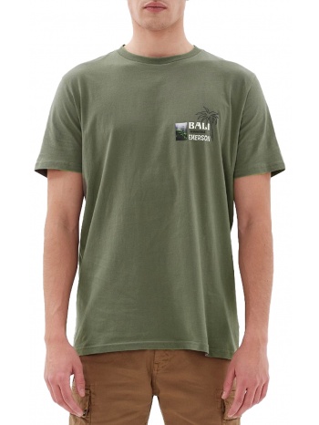 μπλούζα κοντομάνικη emerson bali 231.em33.136-army green σε προσφορά