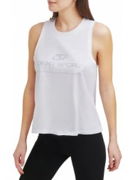 μπλούζα αμάνικη dkny sport logo με στράς dp1t8118-wht