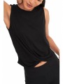μπλούζα αμάνικη dkny platinum rib twist dp3t9264-blk