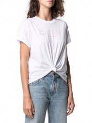 μπλούζα κοντομάνικη dkny dkny sport logo dp1t8020-wht