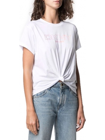 μπλούζα κοντομάνικη dkny dkny sport logo dp1t8020-wht σε προσφορά