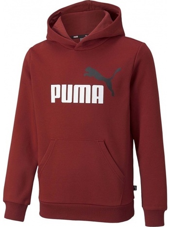 μπλούζα μακρυμάνικη puma ess+ 2 col big logo hoodie fl