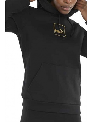 μπλούζα μακρυμάνικη puma holiday hoodie fl 589549-01 σε προσφορά