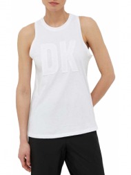 μπλούζα αμάνικη dkny exploded applique logo tank dp3t9217-wht