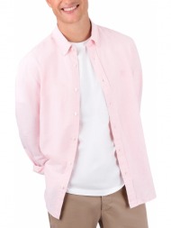 πουκάμισο μακρυμάνικο aeropostale essential plain oxford nf532-pink