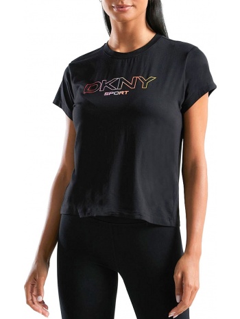 μπλούζα κοντομάνικη dkny dkny sport logo dp1t8020-blk σε προσφορά