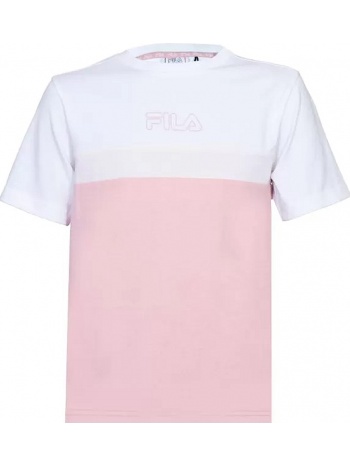 μπλούζα κοντομάνικη fila teens girls zuki blocked tee σε προσφορά
