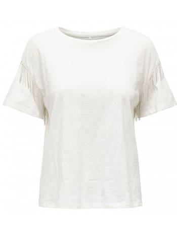 μπλούζα κοντομάνικη only onlsari 15296620-cloud dancer σε προσφορά