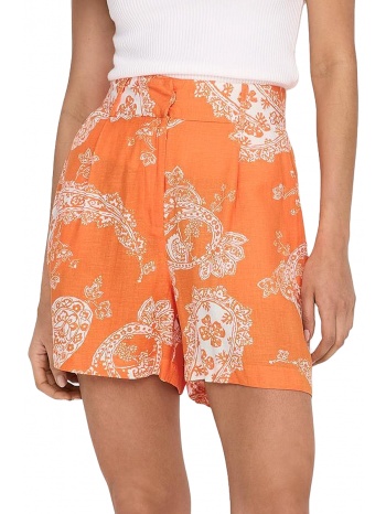 σορτς only onlbella linen hw tailored 15289371-orange peel σε προσφορά