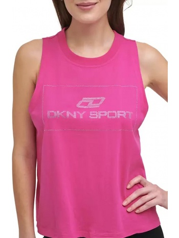 μπλούζα αμάνικη dkny sport logo με στράς dp1t8118-8ee σε προσφορά