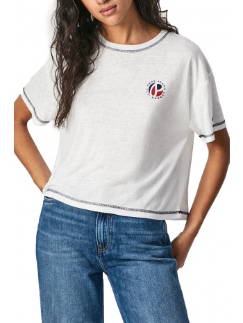 μπλούζα κοντομάνικη pepe jeans chantal pl505163-800 σε προσφορά