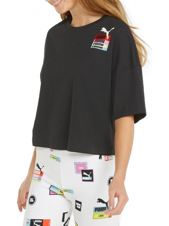 μπλούζα κοντομάνικη puma brand love oversized 534350-01 σε προσφορά