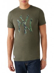μπλούζα κοντομάνικη new era mlb camo infill tee neyyan 12827250-310