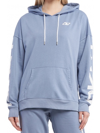 μπλούζα μακρυμάνικη dkny sport logo με κουκούλα dp1t8461-6cb σε προσφορά