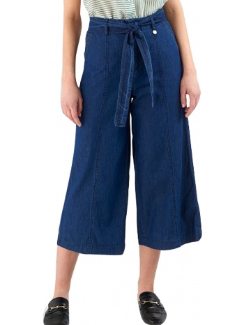 παντελόνι jean ale jype culotte με ζώνη 81253098-denim