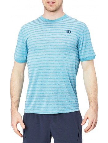 μπλούζα κοντομάνικη wilson power stripe crew wra789201-00 σε προσφορά